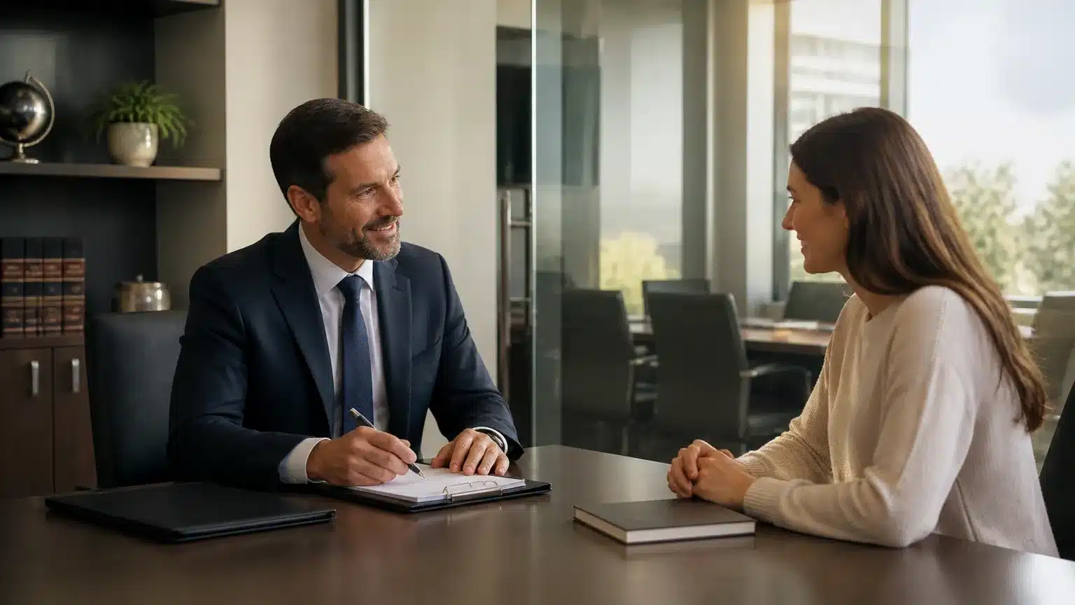 Advogado orientando cliente sobre como retirar nome de negativação indevida e garantir direitos.