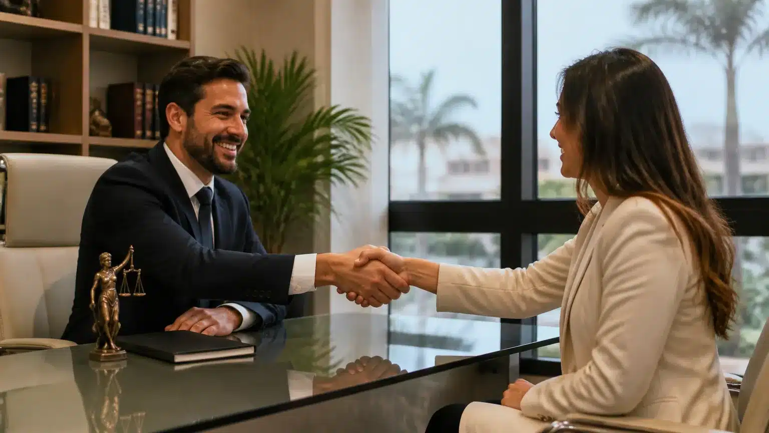 Atendimento humanizado com advogado trabalhista campinas esclarecendo dúvidas sobre rescisão e processos.